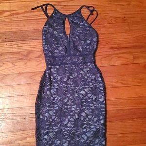 Morgan & Co Floral Gray Dress
